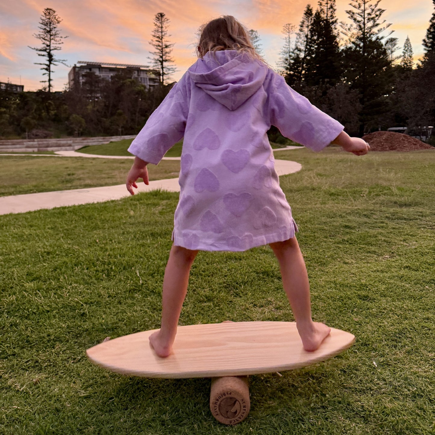 Balance Board with Cork Roller