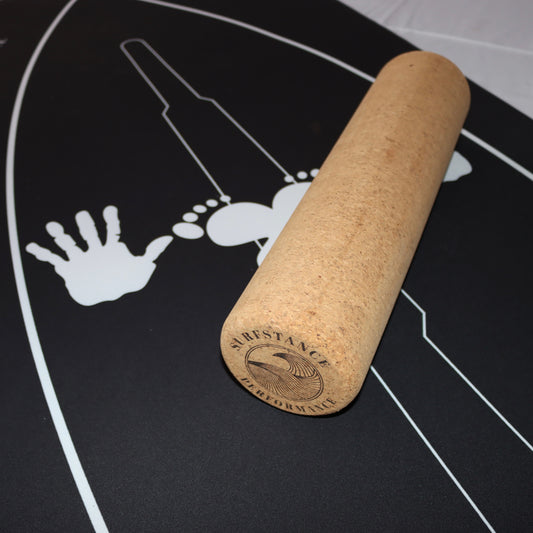 Surf Yoga Pop-Up Mat & Cork Roller Combo