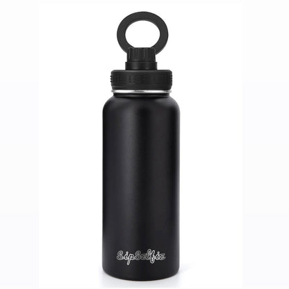 Magnetic Phone Mount Drink Bottle 1L Black